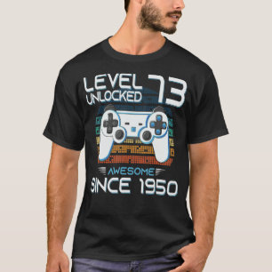 Camiseta 73ª Mulher Homens Aniversário De 73 Anos Nascer Em