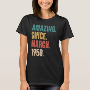 Camiseta 73º aniversário da decoração surpreendente desde m