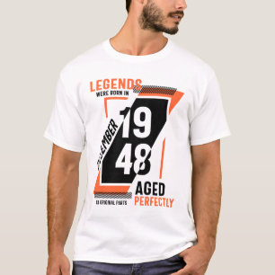 Camiseta 73º Aniversário Da Legenda Foi Nascer Em Dezembro 