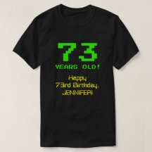 73º aniversário: Divertido, Olhar De 8 Bits, Nerdy