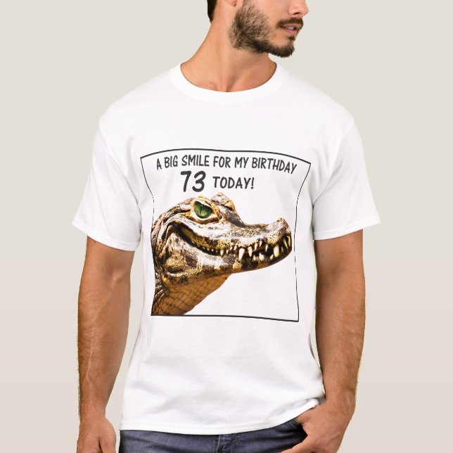 Camiseta 73º Aniversário do Alligator Smile (Frente)