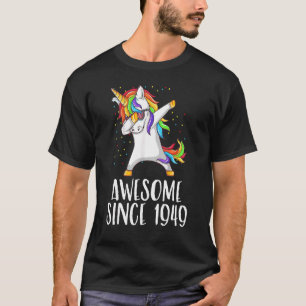 Camiseta 73º Aniversário do Unicorn Dab Incrível Desde 1949