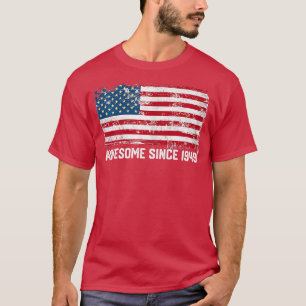 Camiseta 73º aniversário, vintage eua , Incrível desde 1949
