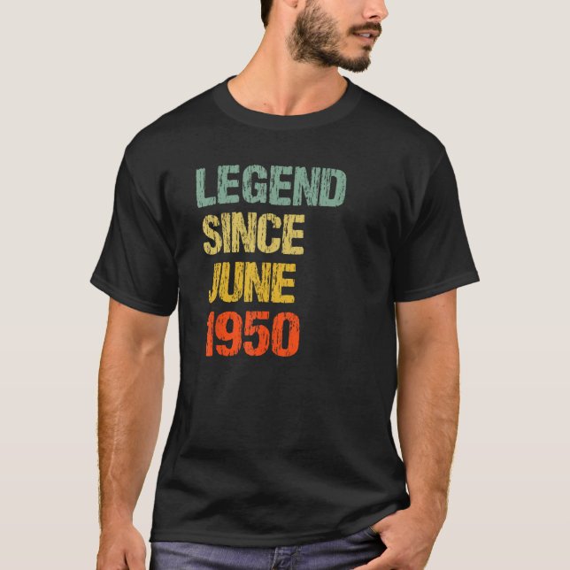 Camiseta 73 anos de idade 73.a legenda de aniversário desde (Frente)