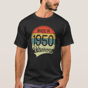 Camiseta 73 Anos Vintage 1950 Feita Em 1950 73º Nascimento