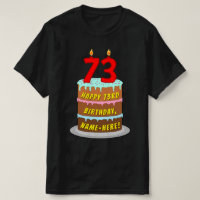 73.o aniversário — Bolo e Velas Divertidas, com no