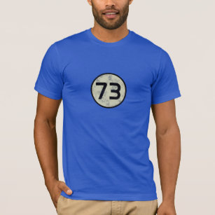 Camiseta 73 - O melhor número - azul marinho