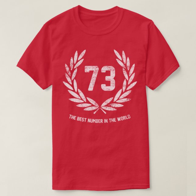 Camiseta 73 o melhor número do mundo (Frente do Design)