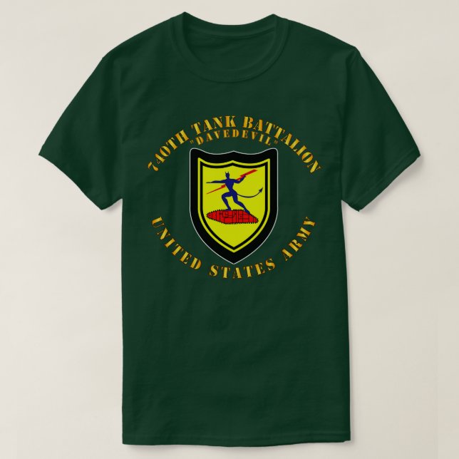 Camiseta 740º Batalhão de Tanque DUI (Frente do Design)