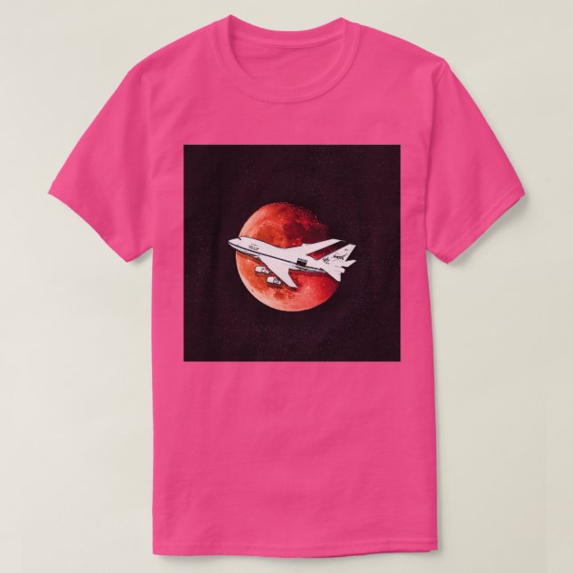 Camiseta 747 No Espaço (Frente do Design)