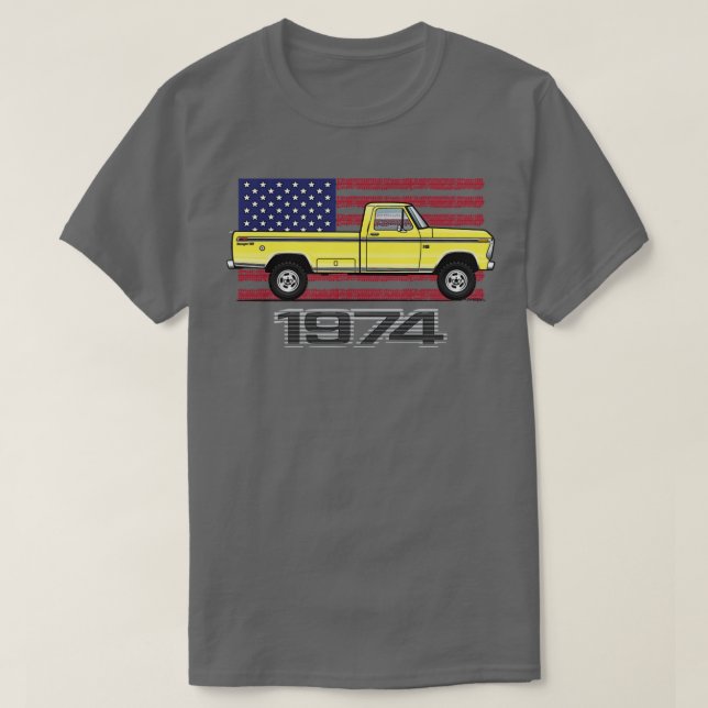 Camiseta 74 amarelo (Frente do Design)