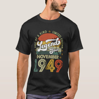 Camiseta 74 Anos De Idade 74 Anos Oferece Legenda Desde Nov