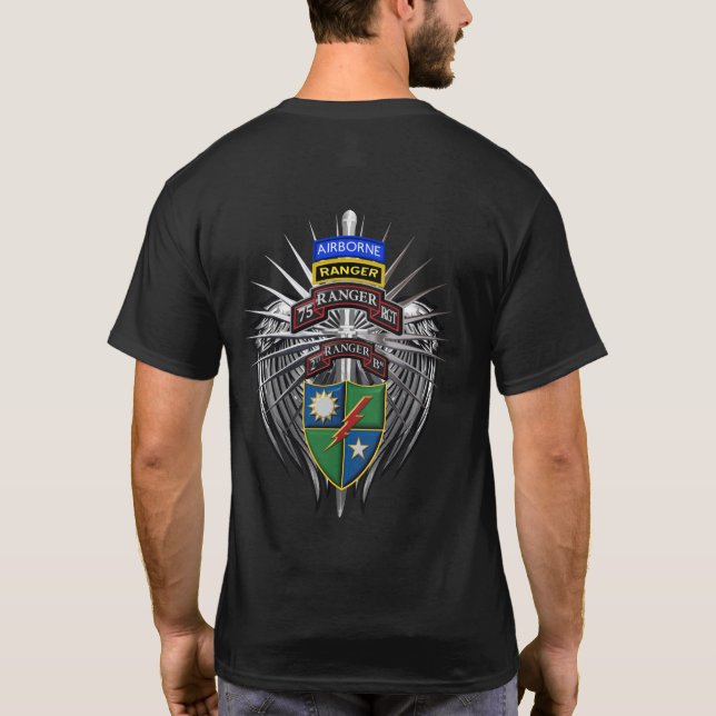 Camiseta 75º Batalhão de segundos do Regimento Ranger (Bat  (Verso)