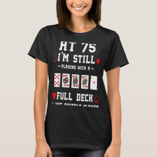 Camiseta 75. º aniversário Cartões com 75 anos