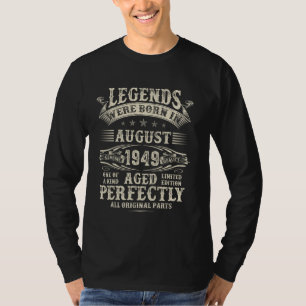 Camiseta 75. º aniversário presente para homens engraçados