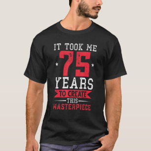 Camiseta 75.º aniversário - Retro Vintage - Design