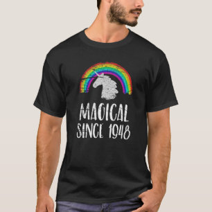 Camiseta 75.º aniversário unicórnio dab Incrível desde 1948
