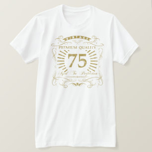 Camiseta 75.º presente de aniversário