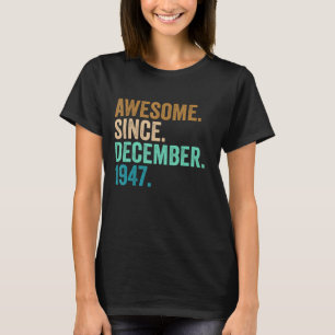 Camiseta 75 Anos 75 Anos Aniversário Impressionante Desde d
