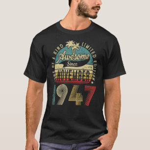 Camiseta 75 Anos 75 Anos Aniversário Incrível Desde Novembe