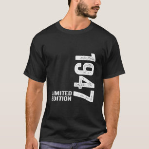 Camiseta 75 anos 75 anos de idade Edição limitada de aniv
