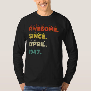 Camiseta 75 anos, abril de 1947