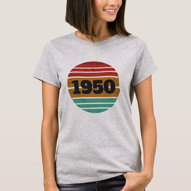 Camiseta 75 anos de idade personalizados (Frente)