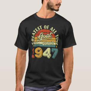 Camiseta 75.o aniversário de 75 anos de CAPRINO desde 1947