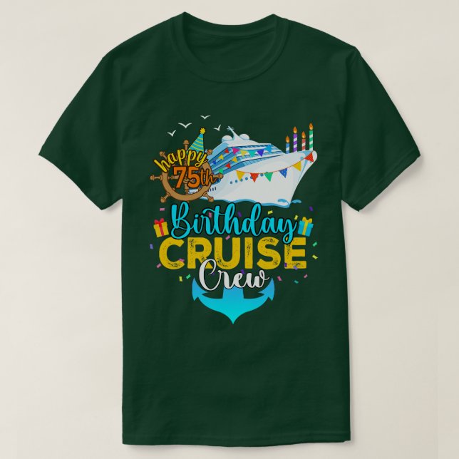 Camiseta 75.o Aniversário do Cruise Crew (Frente do Design)