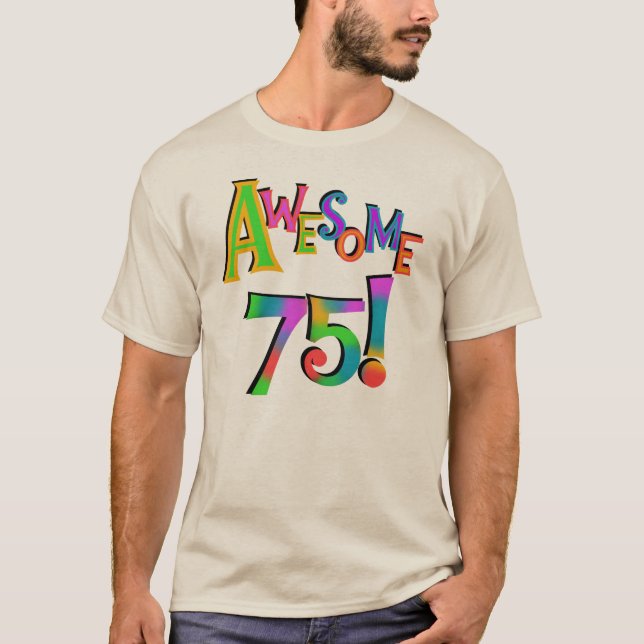 Camiseta 75 t-shirt e presentes impressionantes do (Frente)