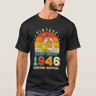 Camiseta 76º Aniversário De 1946 Edição Limitada Vintage 76