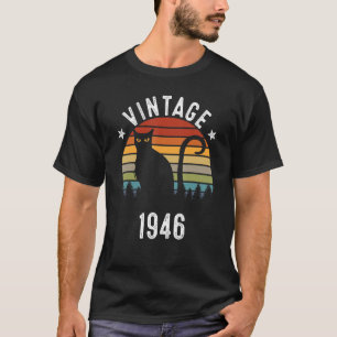 Camiseta 76.º aniversário Vintage 1946 76 anos