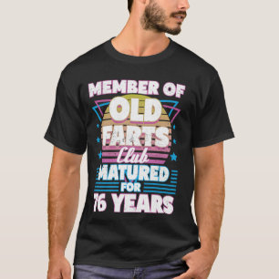 Camiseta 76 anos, festas de 76 anos, 76 anos, 76 anos, Home