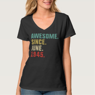 Camiseta 77º aniversário dos homens incríveis desde junho d