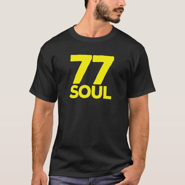 Camiseta 77 Soul dos anos 70 (Frente)