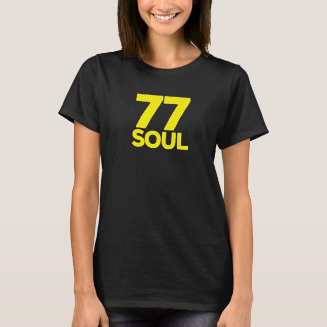 Camiseta 77 Soul dos anos 70 (Frente)