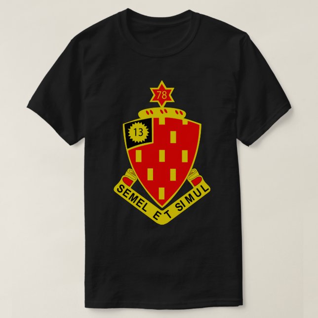 Camiseta 78º Regimento de Artilharia de Campo com Texto (Frente do Design)