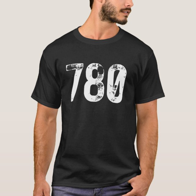 Camiseta 780 Area Code Edmonton AB Mobile Telephone Area Co (Frente)
