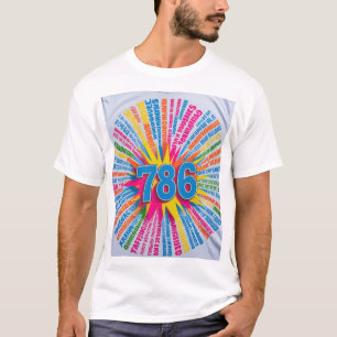 Camiseta 786 T-Shirt islâmico