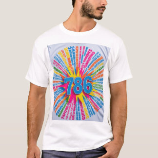 Camiseta 786 T-Shirt islâmico