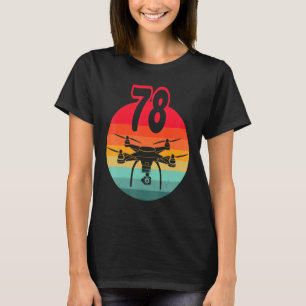 Camiseta 78.º Aniversário I - Drones com controle remoto