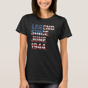 Camiseta 78.º Aniversário Legenda Desde junho de 1944 Usa B