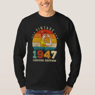Camiseta 78 anos de idade no domingo de 1947 Vintage 78º an