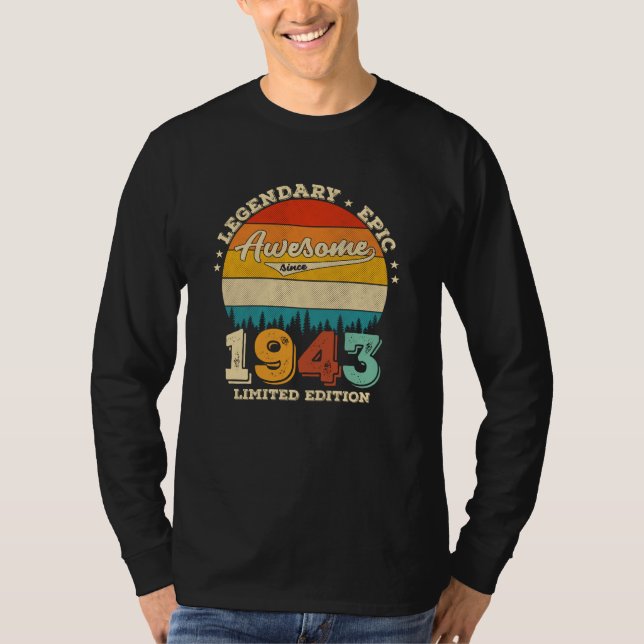 Camiseta 78 anos é incrível desde 1944 78º presente de aniv (Frente)