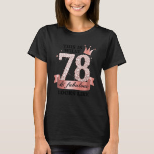 Camiseta 78 E Fabuloso Rosa I E Grupo de Partido Branco