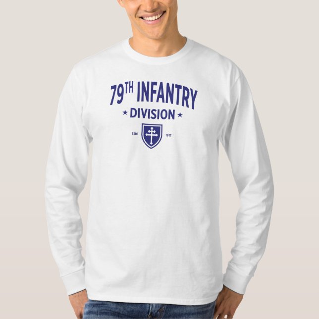 Camiseta 79ª Divisão de Infantaria - Longa Duração Militar  (Frente)