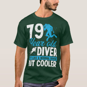 Camiseta 79 Anos de Aniversário do Mergulhador Snorkel 79
