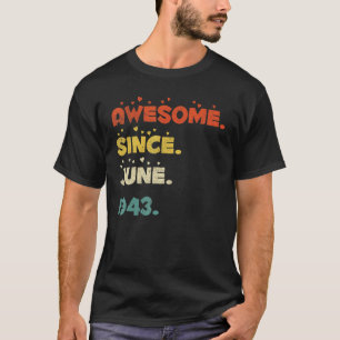 Camiseta 79 anos de idade junho de 1943
