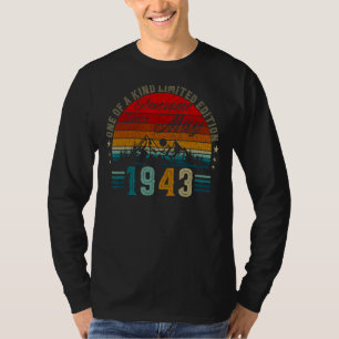 Camiseta 79 anos de idade maio de 1943 79º aniversário