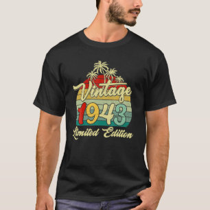 Camiseta 79 Anos Vintage 1943 79Th Festas de aniversário Me